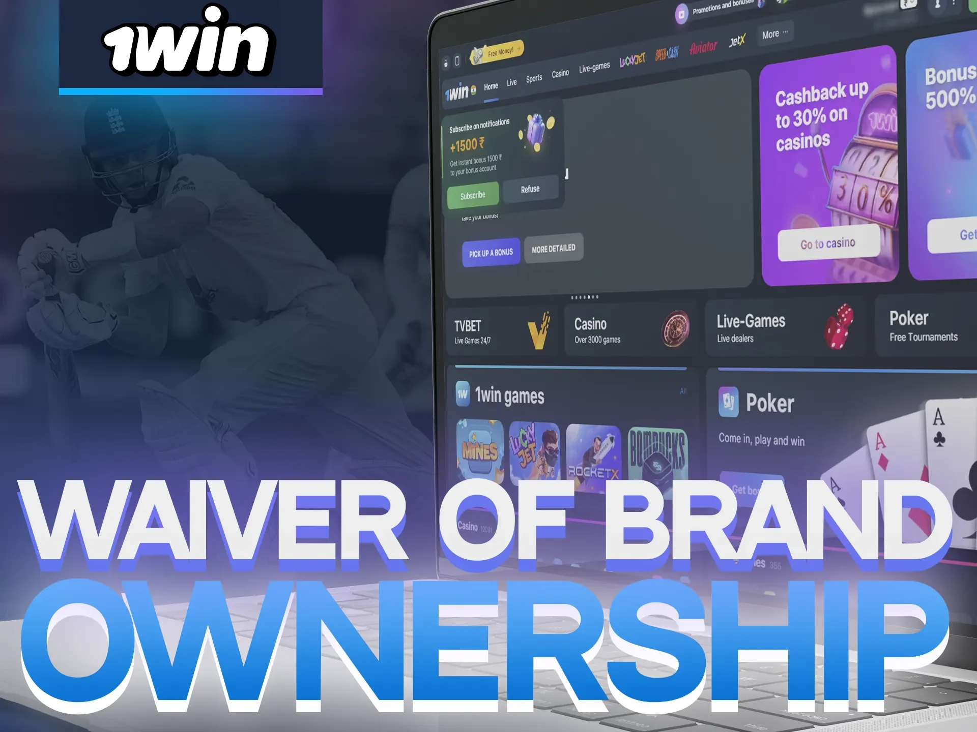 1Win is not responsible for the crimes of other companies.